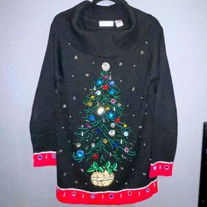 BP Design Vintage Not so Ugly Christmas Sweater/Dress Size M